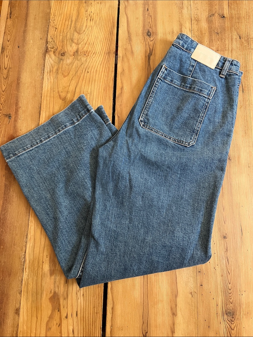 EVERLANE 31 Blue Denim The Wide Leg Jean Jeans